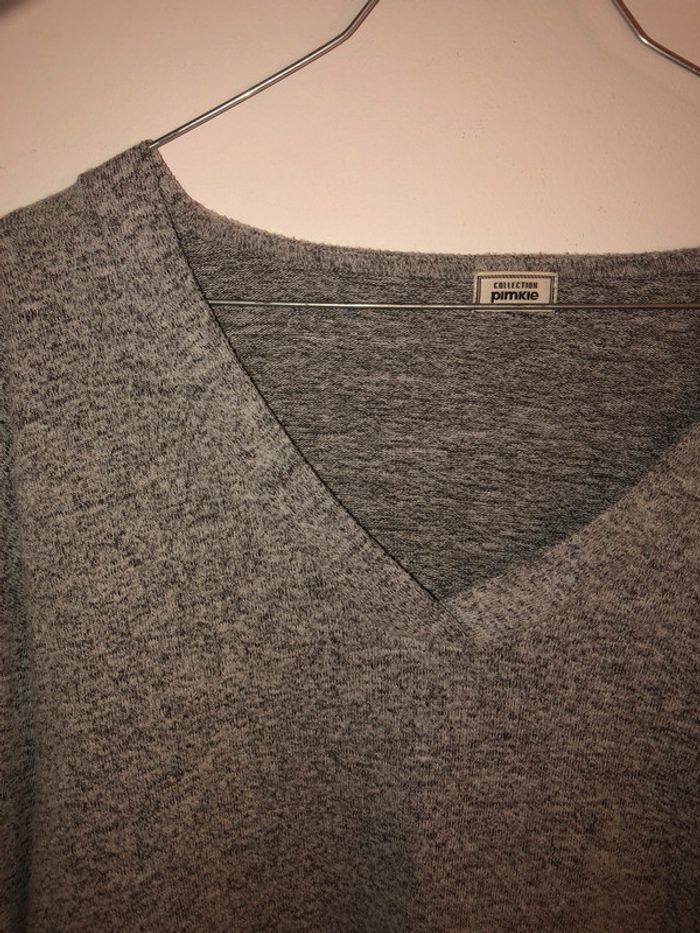 Pull gris - photo numéro 4