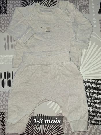 Ensemble mixte trop mignon 1-3 mois