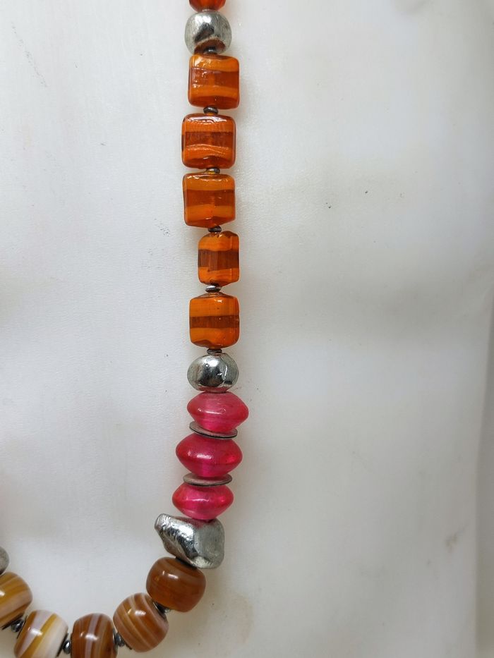 Collier vintage sautoir de style Murano - photo numéro 4