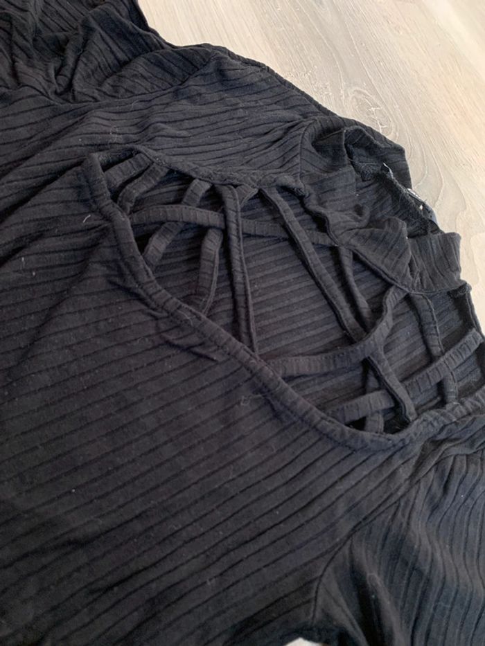 T-shirt noir femme - photo numéro 2