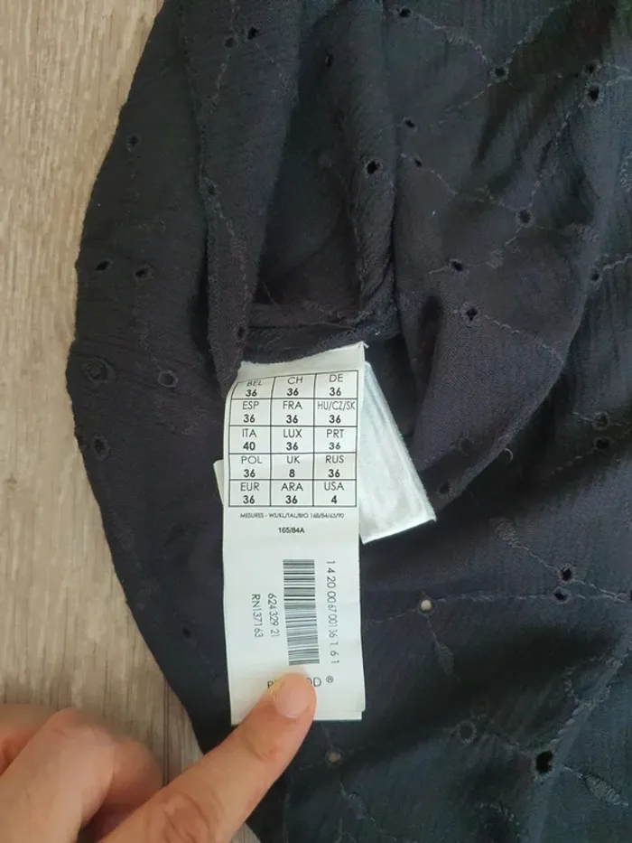 Robe longue noire d'été taille 36 Promod - photo numéro 6