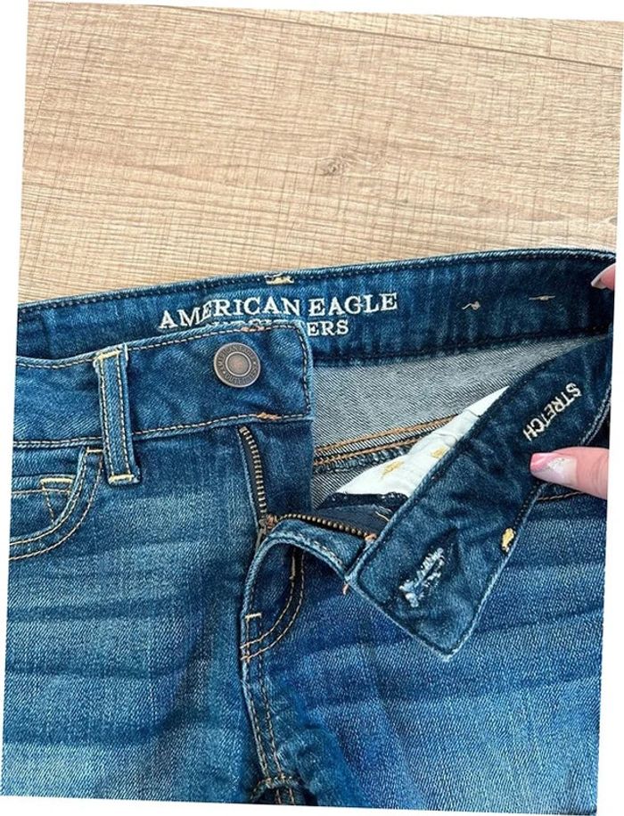 Short court bleu en jean American Eagle taille 0 TBE - photo numéro 14