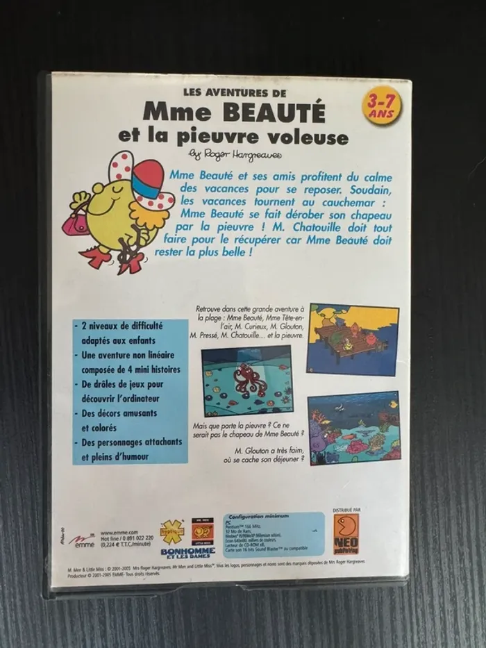Lot de deux jeux PC Monsieur madame : Mme beauté et Mr chatouille - photo numéro 8