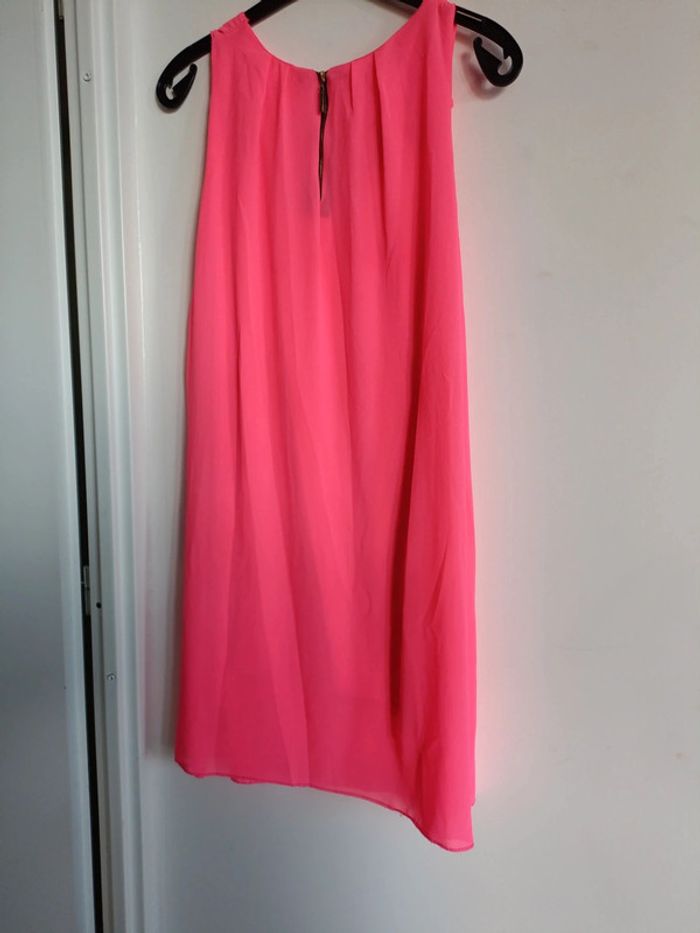 Robe fluide rose fuchsia Taille S Amazon avec doublure - photo numéro 4