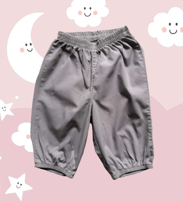 Pantalon léger ample taupe 18 mois
