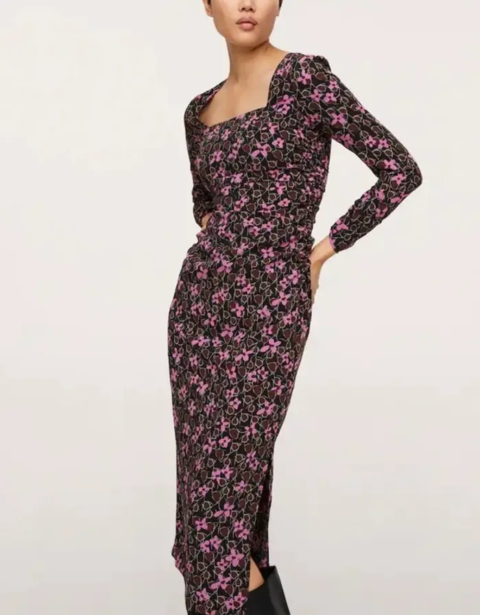 Robe mango fleurie - photo numéro 7