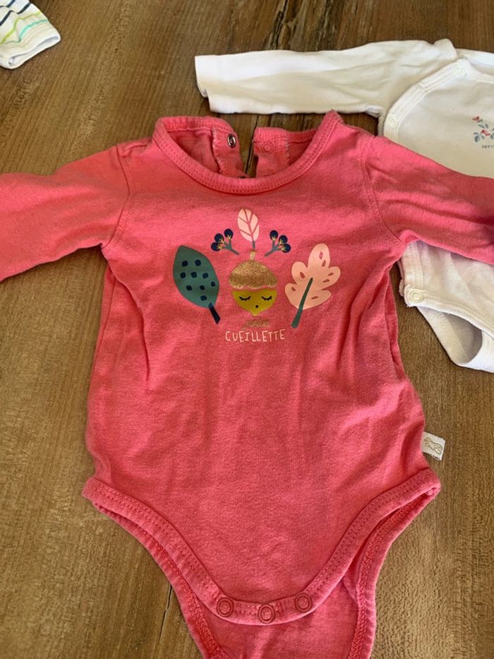 Lot de 7 bodys fille 1 mois - photo numéro 2