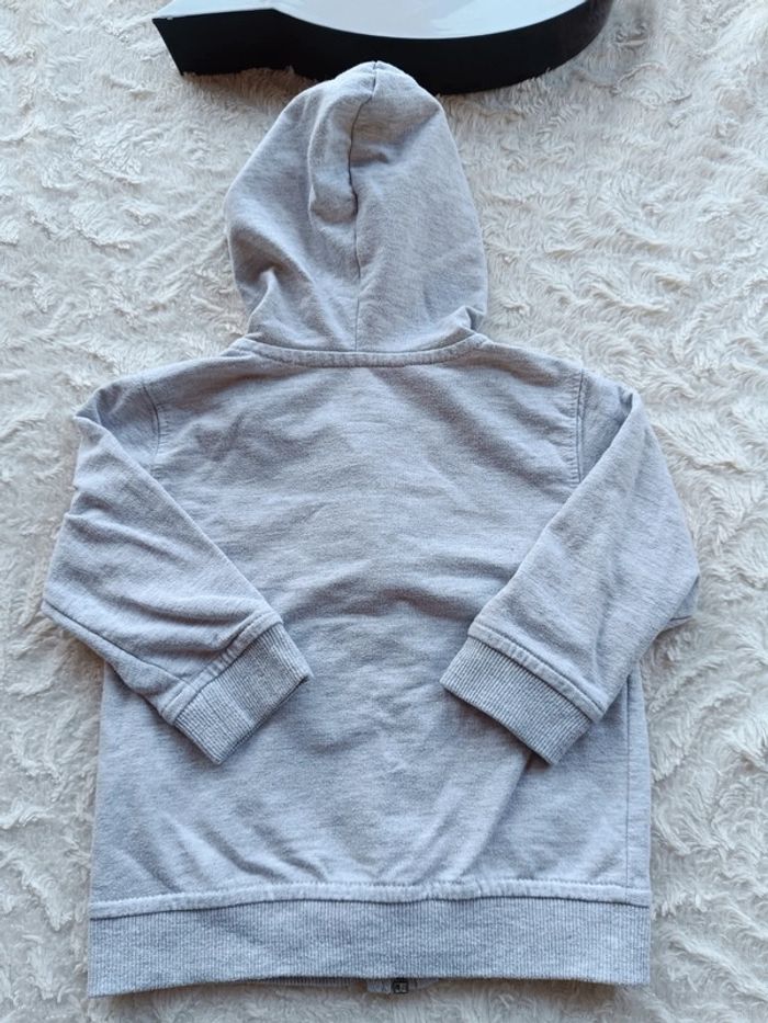 Gilet zippé veste avec capuche Garçon 18 mois In Extenso - photo numéro 9