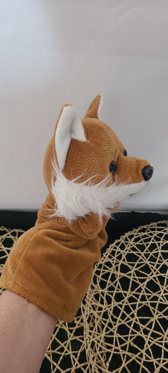 GOLLNEST KIESEL DOUDOU RENARD MARIONNETTE MARRON - photo numéro 2