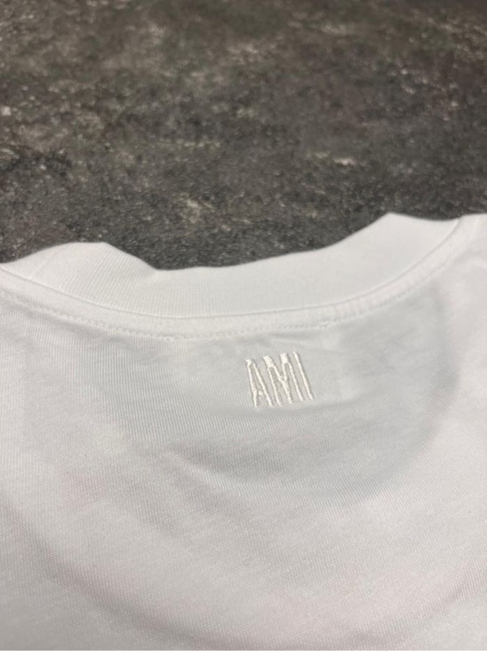 T-shirt blanc ami de cœur en coton biologique. - photo numéro 5