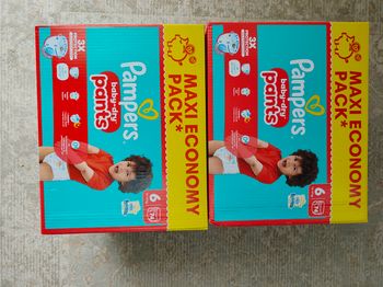 2 carton couche pampers taille6
