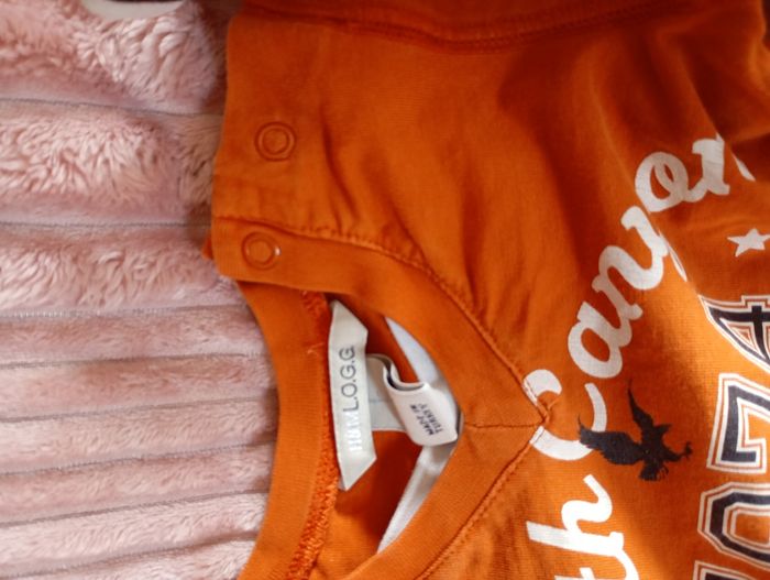 Lot1 tee shirt manches longues et 1 pull 6 mois - photo numéro 2