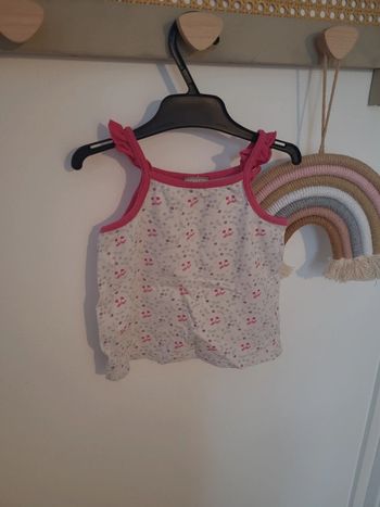 Débardeur bébé fille cerise