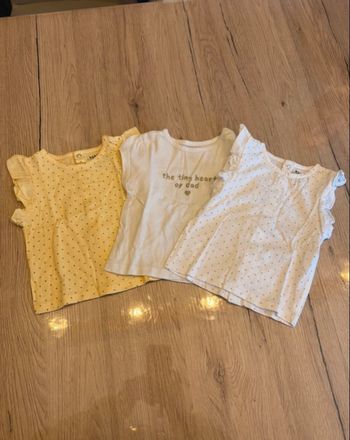 Lot 5 tee-shirts manches courtes 3 mois 