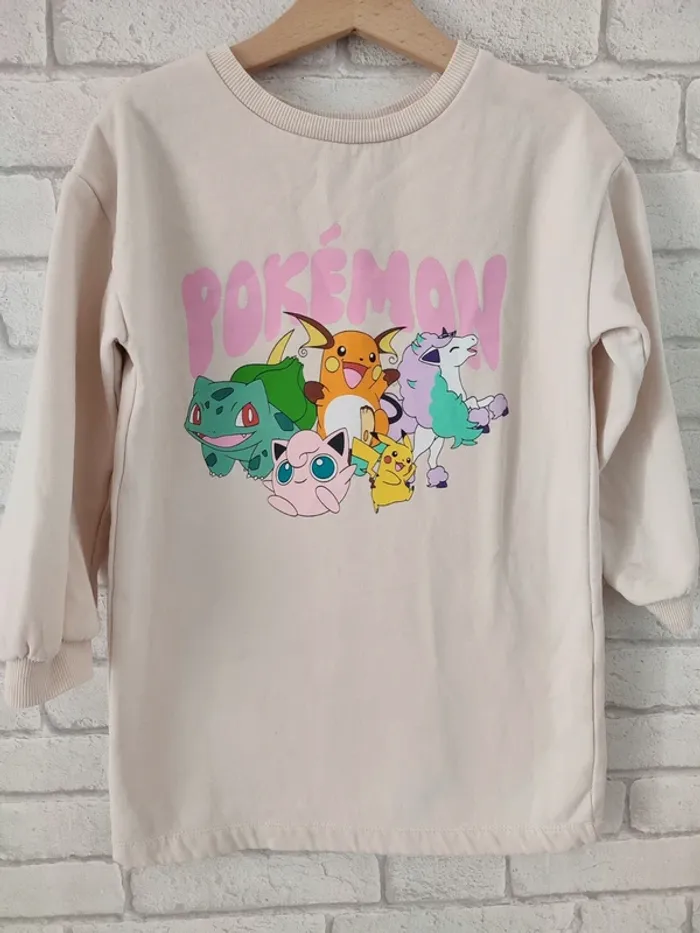 Robe sweat douillette Pokémon H&M - 4/6 ans - photo numéro 2