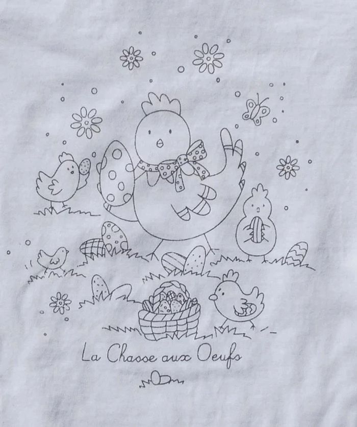 Magnifique tee-shirt de pâques à colorier 6-7 ans (122 cm) Sergent Major - photo numéro 2