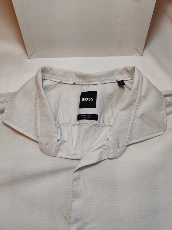 Hugo boss chemise stretch homme crème XXL - photo numéro 5