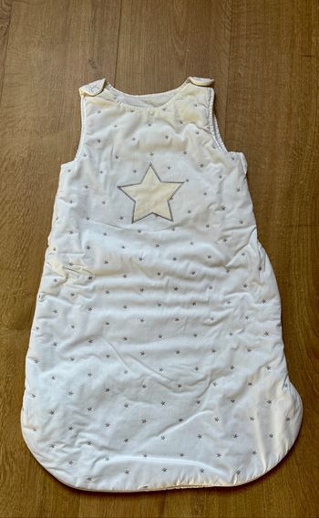 💜 Gigoteuse blanc avec manche détachable vertbaudet taille 6/12 mois 💜