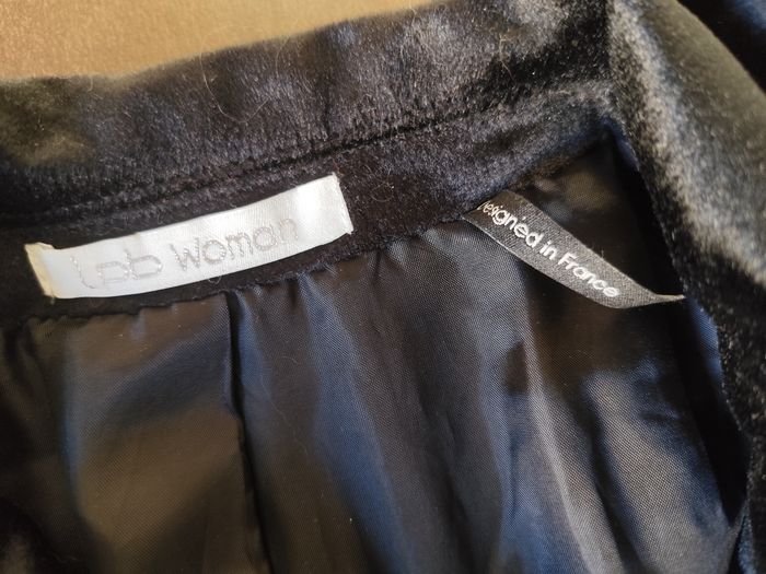 Veste manteau velours noir taille 16/S/36 - photo numéro 7
