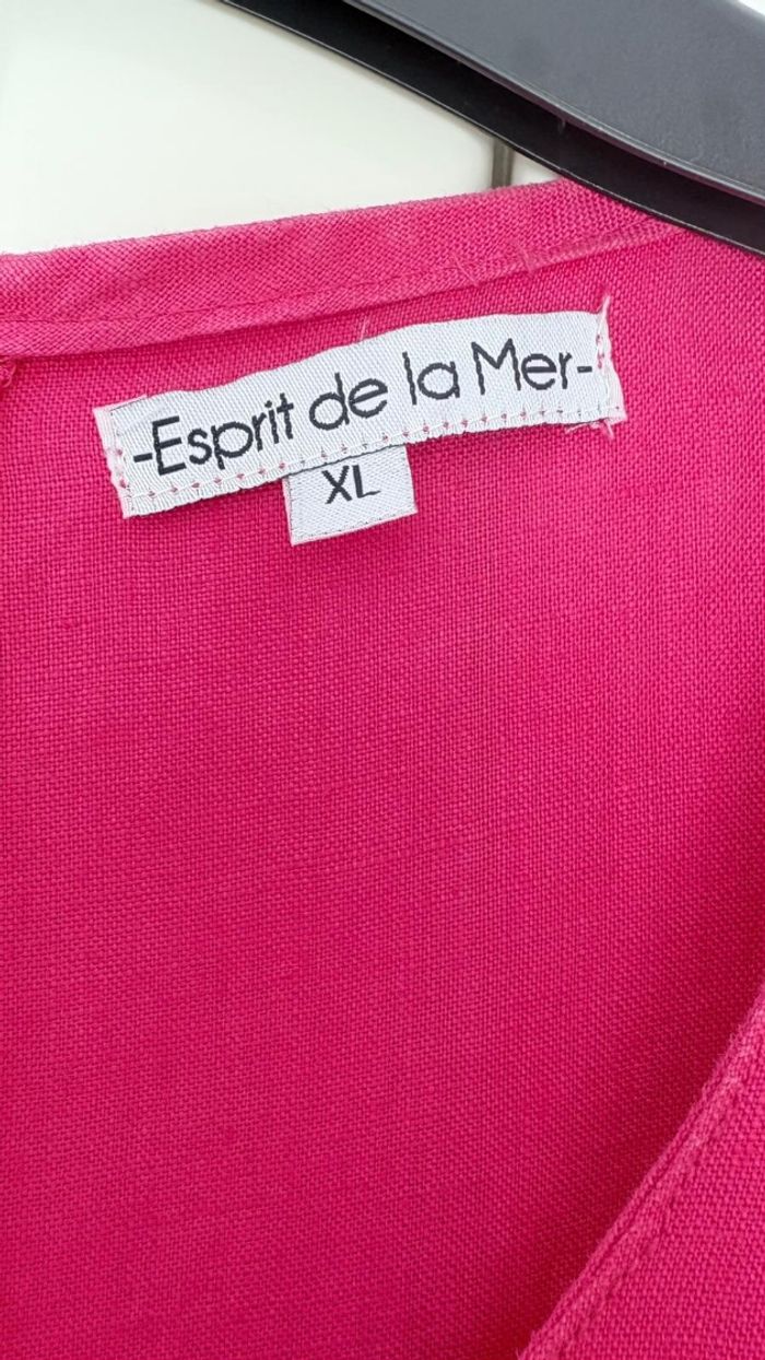 robe en lin fuschia - photo numéro 6