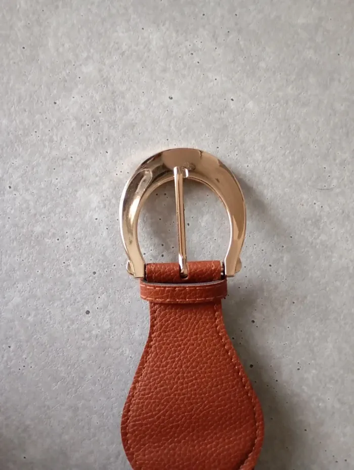 Ceinture elastiquée femme marron - photo numéro 2