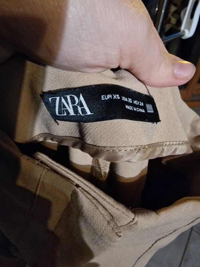 Pantalon beige femme taille XS _ Zara - photo numéro 3