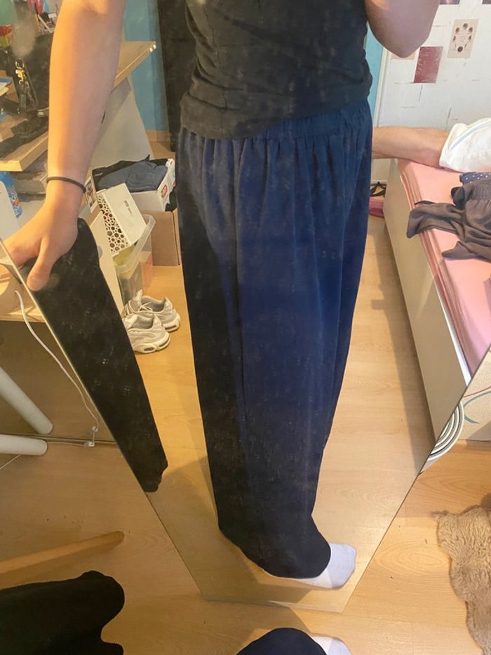 Pantalon large, léger bleu foncé - photo numéro 2