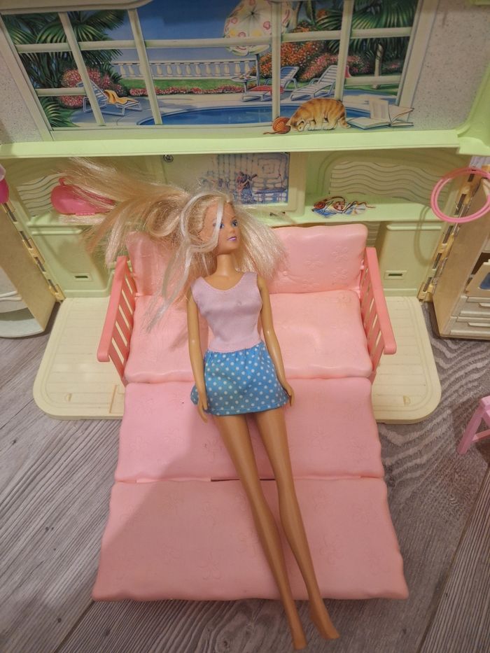 Maison depliante radio barbie vintage 1999 - photo numéro 7