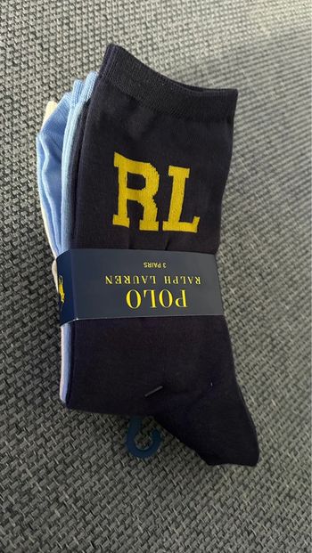 Pack de 3 paires de chaussettes Polo Ralph Lauren neuves taille unique