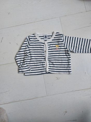 Gilet marinière Petit Bateau Taille 6 mois