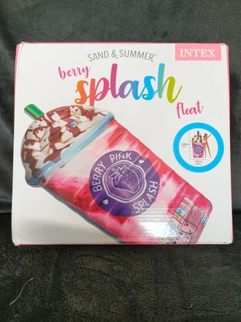 🥤 Bouée de piscine XL Intex – Forme Smoothie – Neuve – Grand format