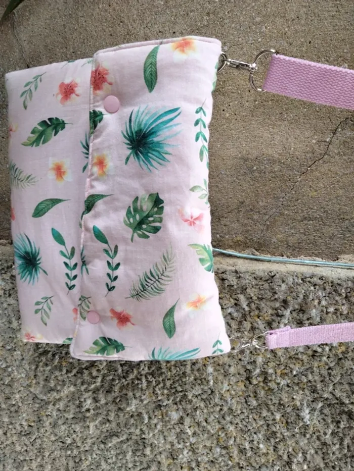 Sac à main + porte carte fait mains - photo numéro 6