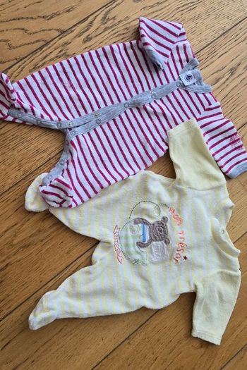 Lot de 2 Grenouillères Naissance