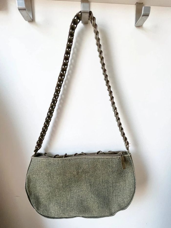 👜 petit sac à main aspect jean avec métal vintage - photo numéro 8