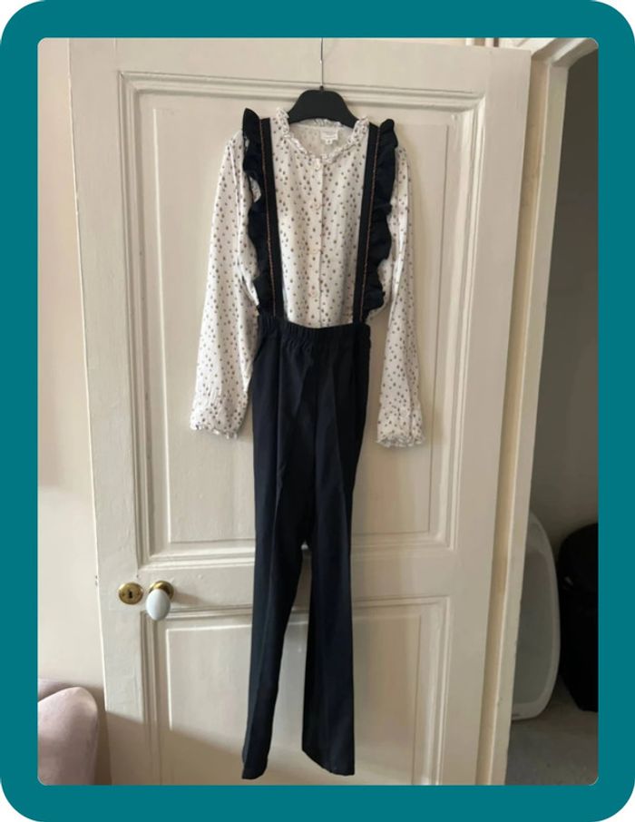 Ensemble chemise salopette 10 ans - Carrément Beau - photo numéro 2