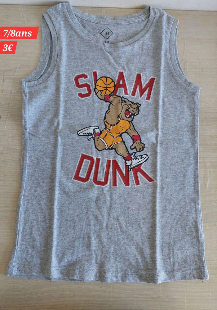 Débardeur Slam Dunk garçon 8ans - photo numéro 2
