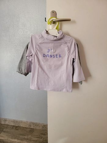 Lot 2 sous pull vertbaudet fille 2 ans très bon état