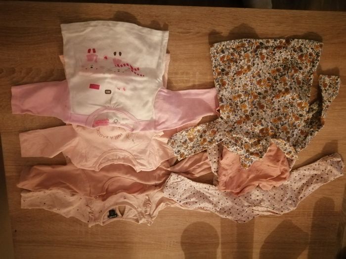 Lot t-shirt 3 mois fille - photo numéro 2