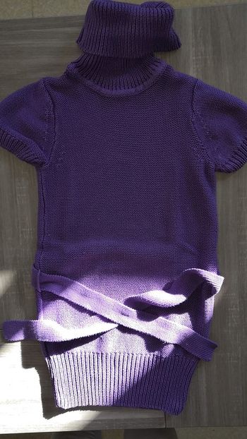 Robe en maille col roulé 10 ans