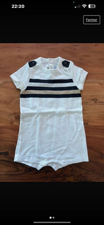 Barboteuse garçon 3 mois petit bateau