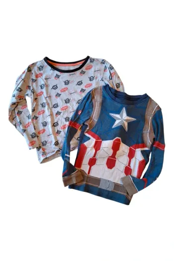 2 hauts pyjama manche longue 5 ans