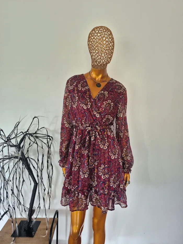 Robe Femme Manches Longues Mi-saison Taille L/XL