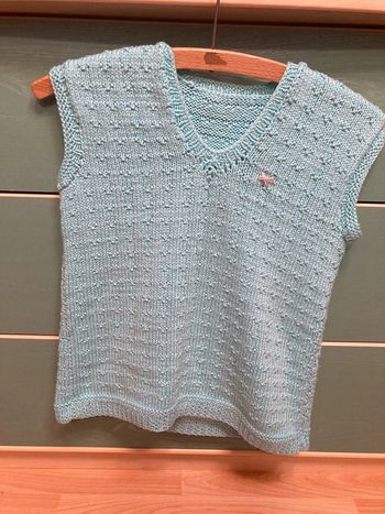 Pull sans manches fille 6 ans