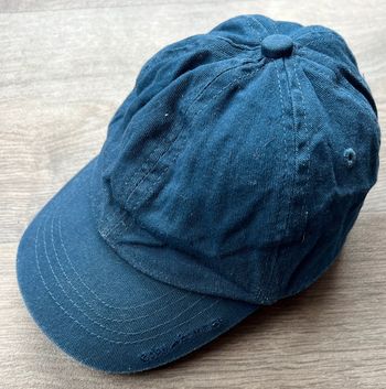 Casquette bleue marine 100% coton 3/6 mois