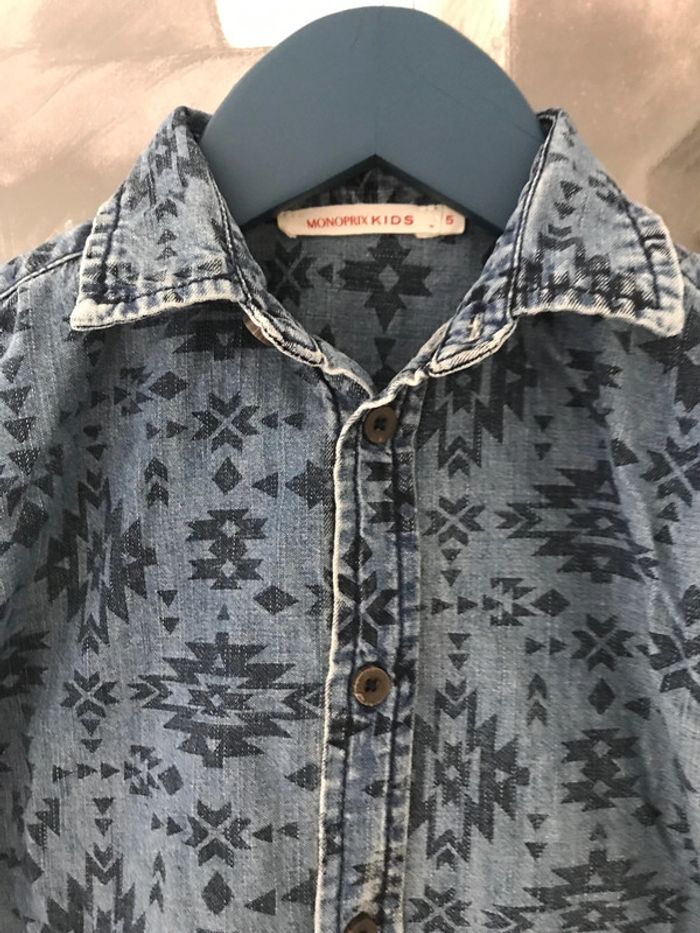 Chemise jean Monoprix kids 5 ans - photo numéro 3