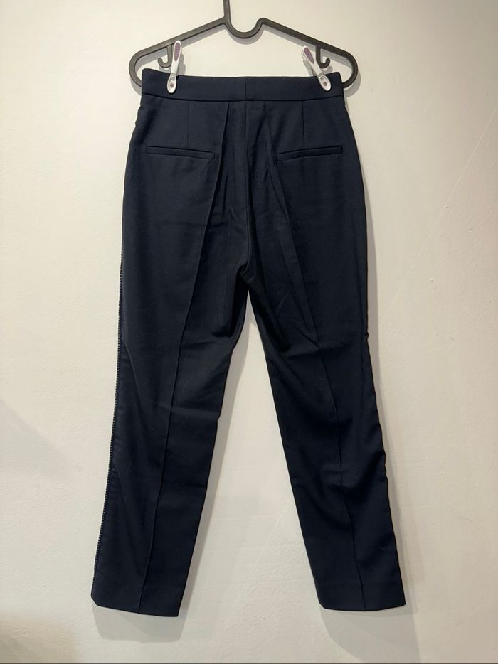 Pantalon bleu marine Sandro - photo numéro 3