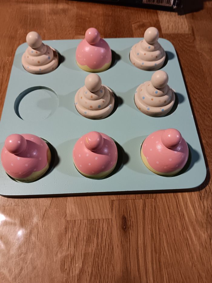 Jeu du morpion en bois