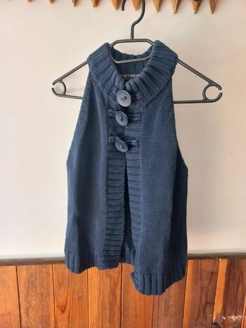 Gilet bleu sans manches
