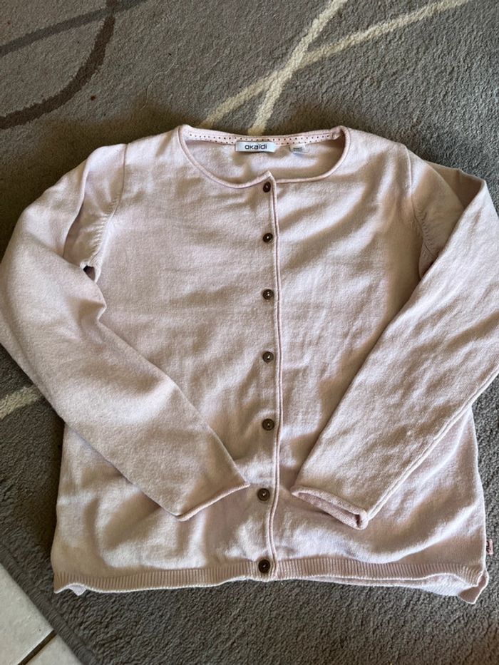Gilet okaidi rose