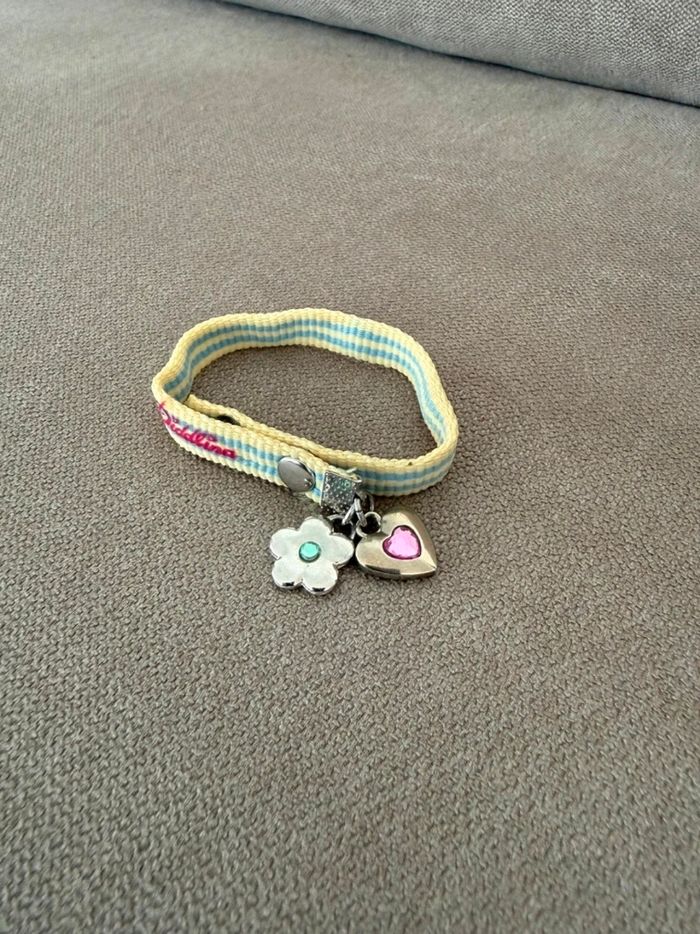 Bracelet jaune rayé bleu Diddlina - photo numéro 3